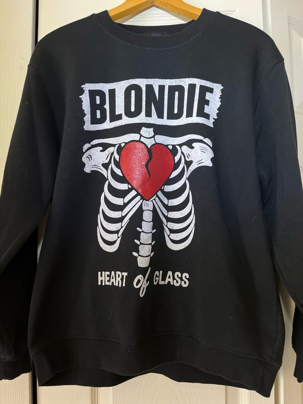 Blondie Heart of Glass Black Graphic Sweatshirt